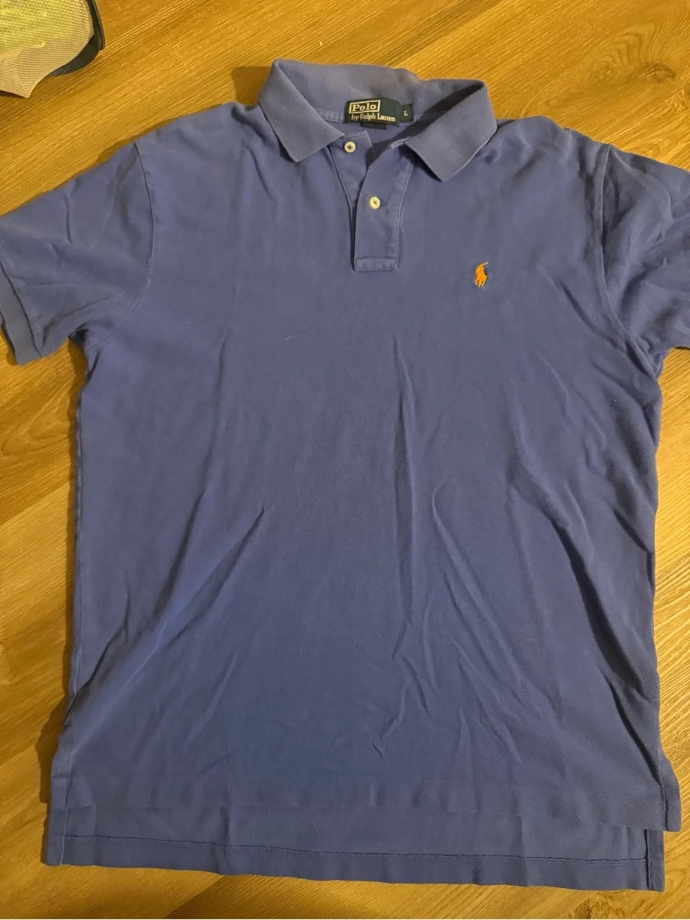 Polo by Ralph Lauren Purple Short-Sleeve Polo with Orange Logo